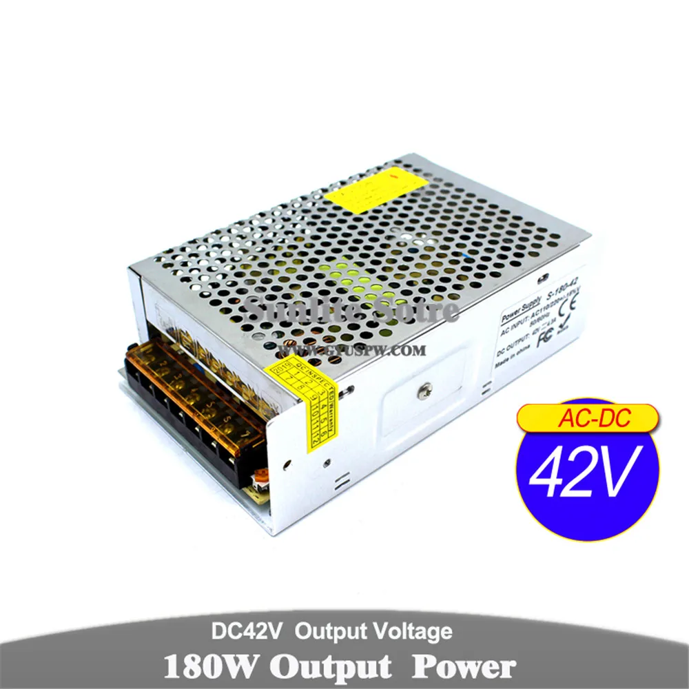 

Regulated DC42V Power supply 4.3A 180W Driver Transformers 110v 220V AC DC 42V SMPS For LED Lighting Stepper Motor CNC Router
