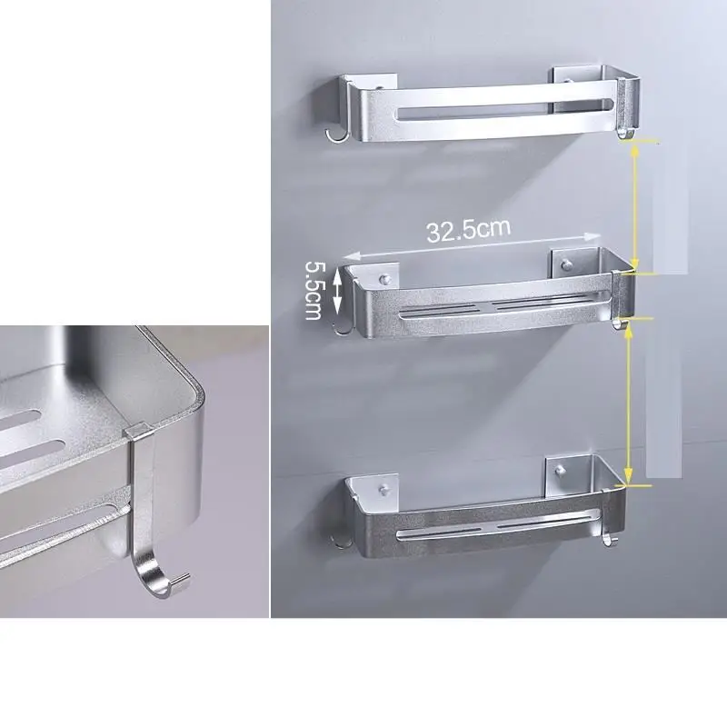 Do Lazienki Lazienka Pared Estanteria Mensole Banyo Aksesuarlari Estante Ducha Banheiro полки для ванной комнаты - Цвет: Version F