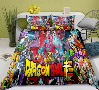 

Comic Dragon Ball Bedding Set Bedroom Decor Kids Boys Gift Hypoallergenic Quilt Cover 1PC Duvet Cover with Pillowcase Dropship