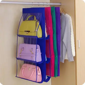 

15 Family Organizer Backpack handbag Storage Bags Be Hanging Shoe Storage Bag High Home Supplies 6 Pocket Closet Rack Hangers