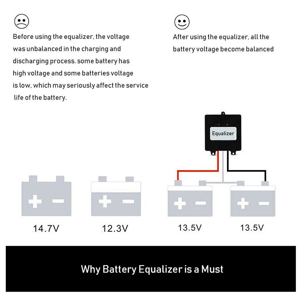 Деликатное использование BE24 24 V/BE48 48V ячейка эквалайзер солнечный стиль присваивающий 2 ячейки балансировки