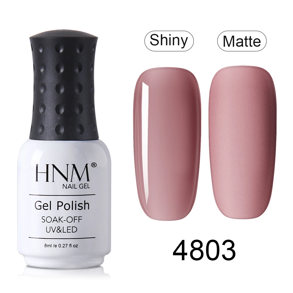 HNM, новинка, 8 мл, французский обнаженный УФ-гель для ногтей Narl Art Soak Off, гибридный лак, светодиодный, Полуперманентная краска, лаковая эмаль - Цвет: 4803