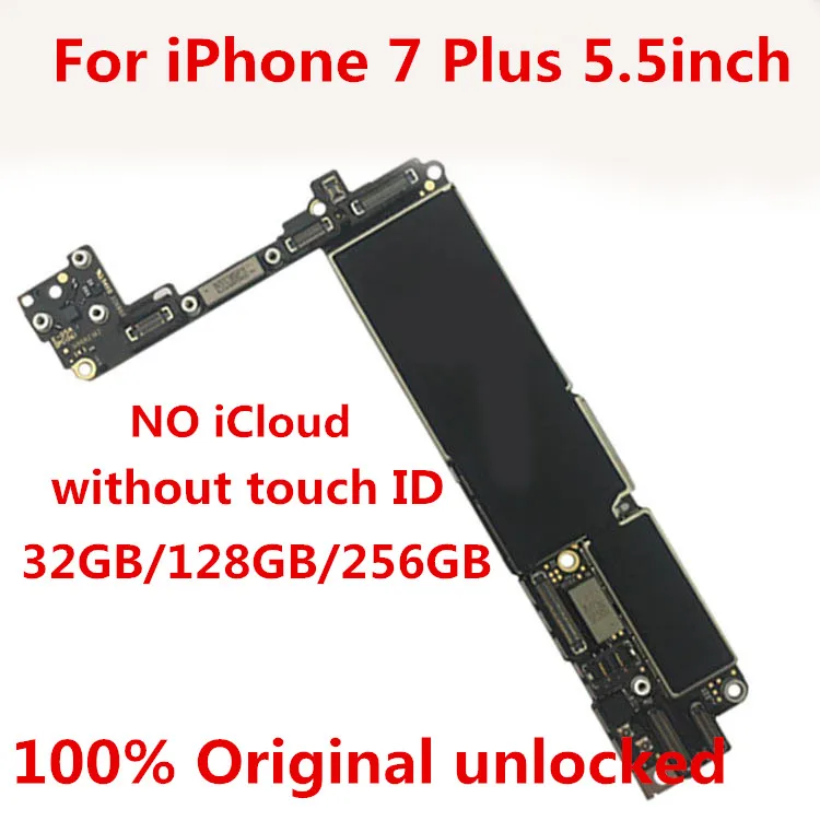 100% оригинальная разблокированная материнская плата для iphone7plus 128 Гб без