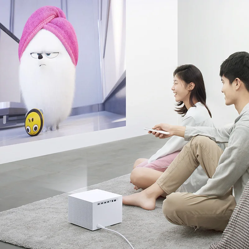 Xiaomi Fengmi Vogue DLP проектор 1500ANSI люмен 2 ГБ 32 ГБ MIUI tv Умный домашний кинотеатр проектор Поддержка боковой проекции