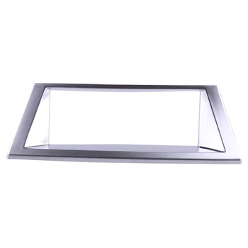 

Silver Central Console GPS Navigation Box Frame Fit For BMW X5 E70 X6 E71 2008-2010 2011 2012 2013 ABS