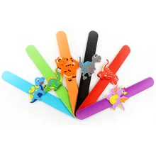 6 шт. браслет в виде динозавра брелок резиновый подарок украшения вечерние игрушки-украшения