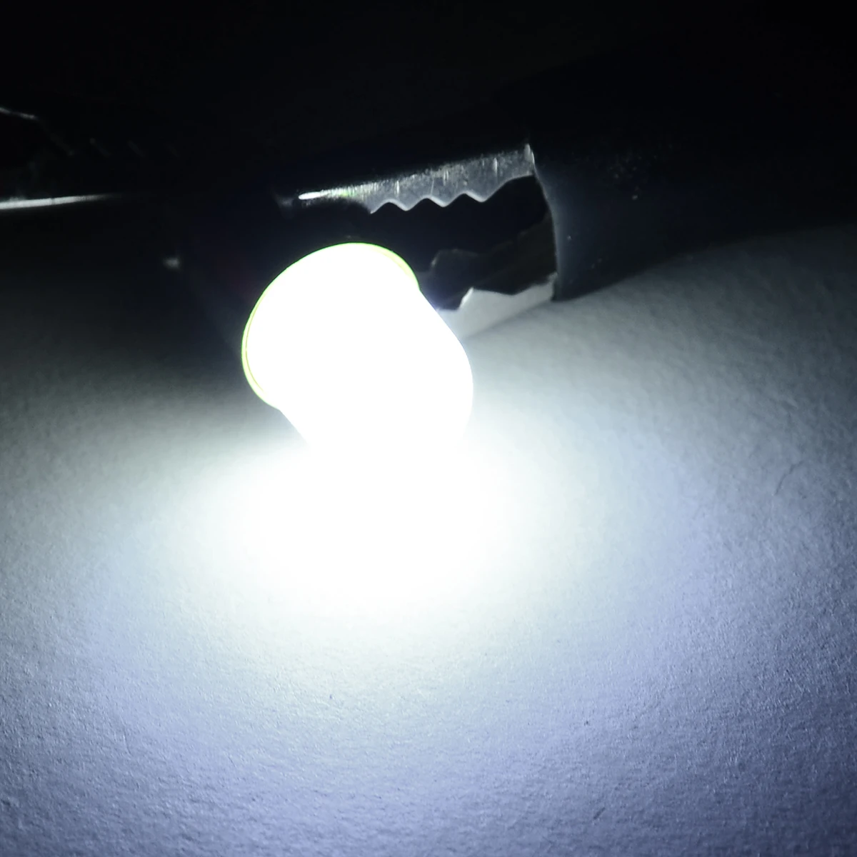 Auto Interior Lighting 2pcs BA9S T4W Super Bright Round 3D COB LED Car License Plate Light Door Side Lamp Bulb White DC12V