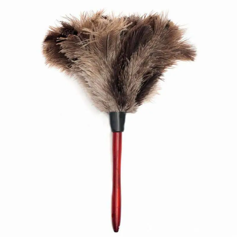 Страуса Чистящая Щетка с перьями страуса Duster щетка для пыли из страусиных перьев мягкие перья тряпкой из мебель для лопасти вентилятора для тонировки автомобилей