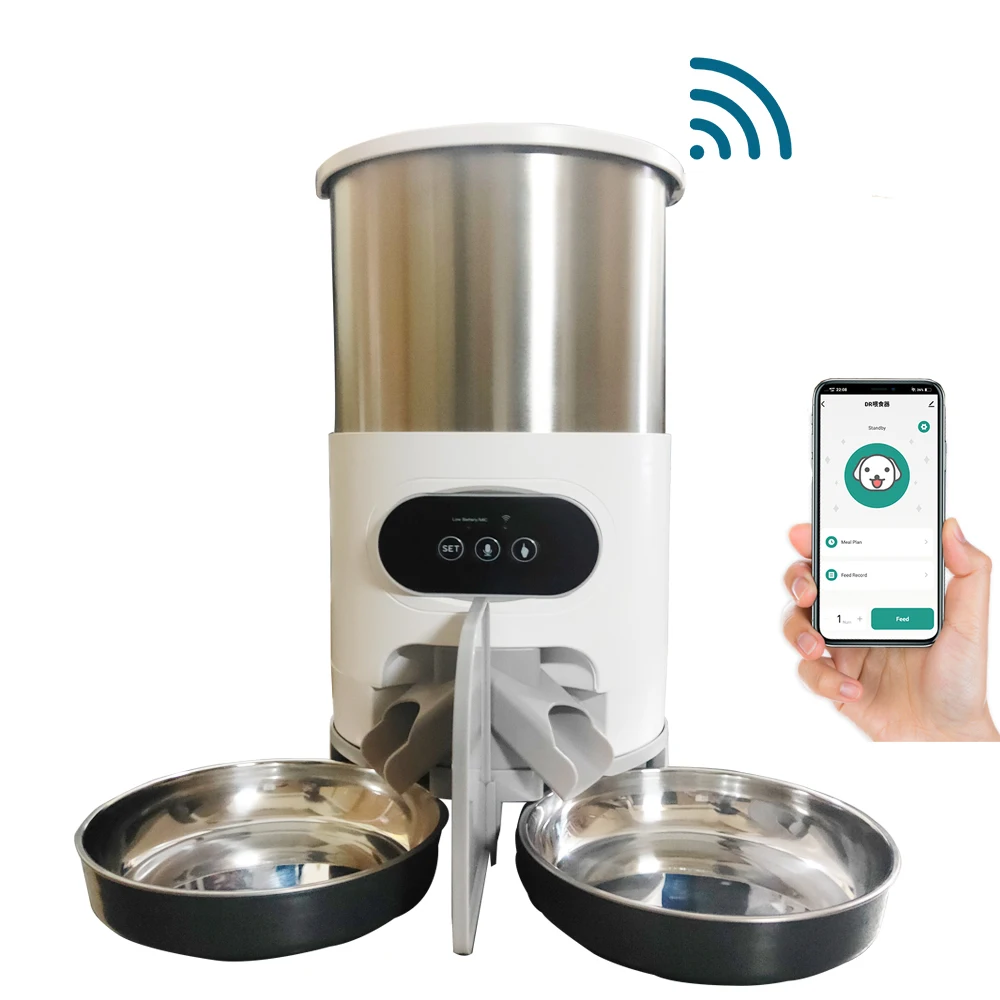 Automatisk foderdispenser för katt och hund - 4.5L med wifi