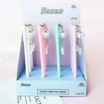 

Cute Pendant Pens Kawaii Wind Chimes Gel Pen Black Ink Neutral Pens For Writing Kid Girls Gift School Supplies Korean Stationery