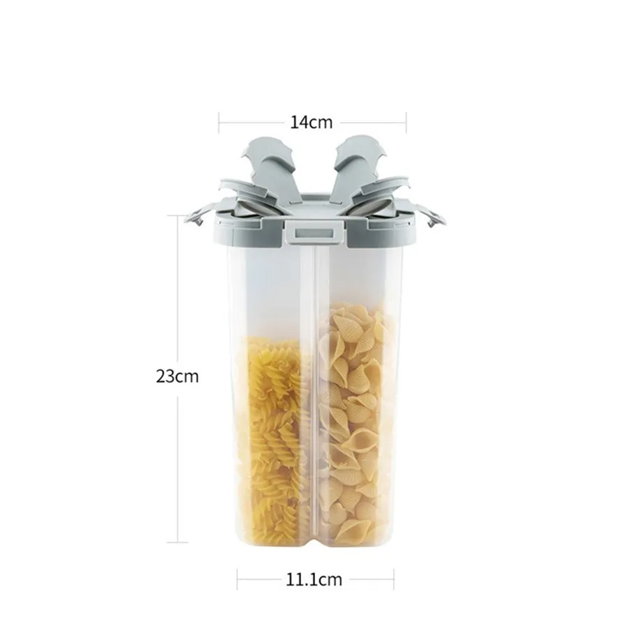 Wonderlife multi-grain storage container with cereal storage compartments  kitchen barrel  grain storage box