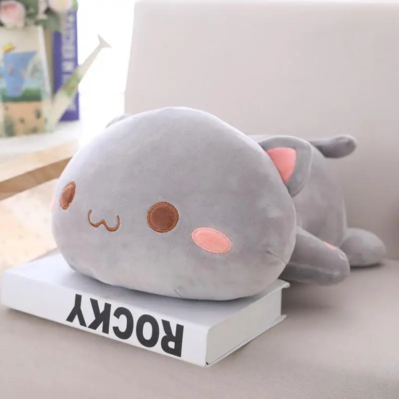 1 шт. 35/50/65 см Kawaii Лежащая кошка плюшевые игрушки Мягкая Милая кукла милая животная