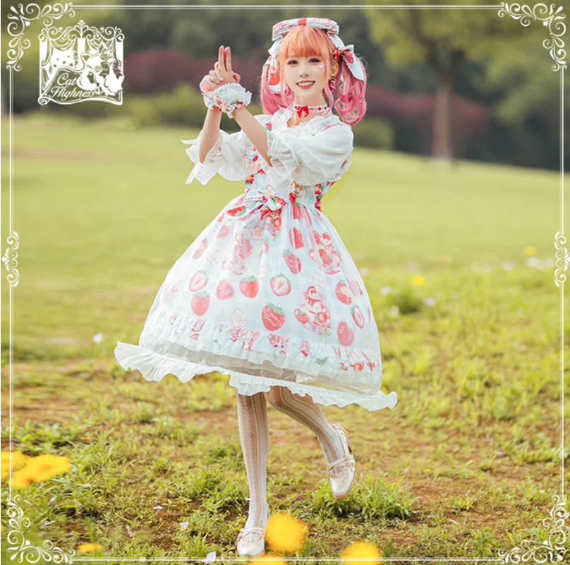 Платье в японском стиле сладкой Лолиты винтажное кружевное платье с бантом и