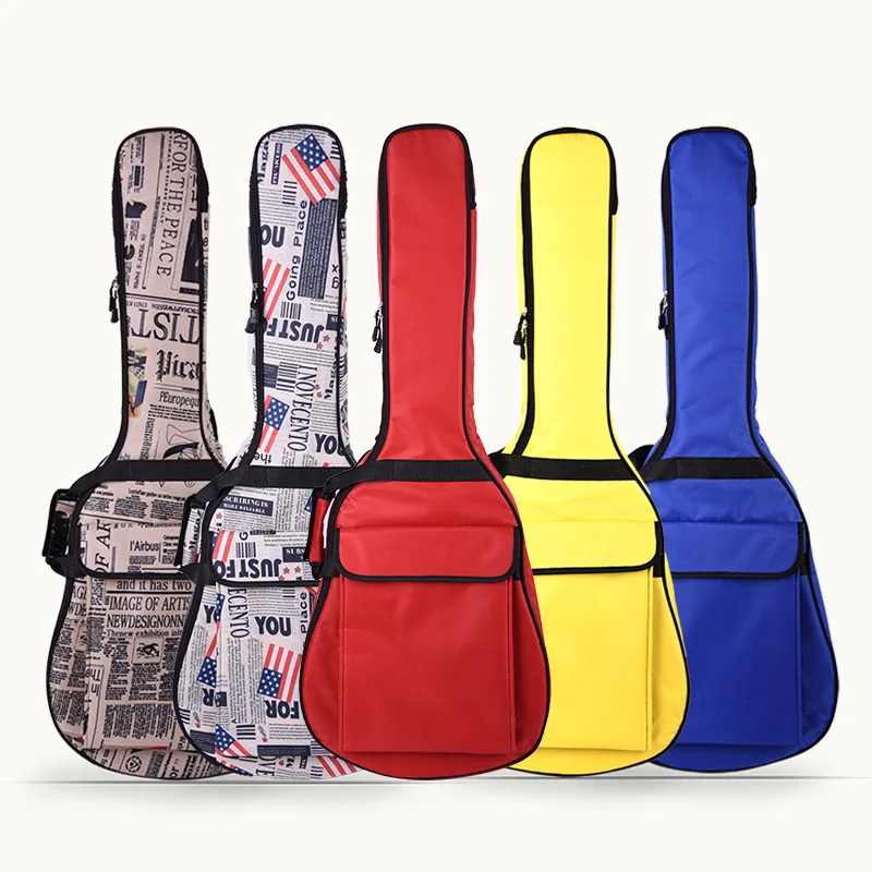 Scione Thickened Folk Acoustic Guitar Bag 36/39/41inch Classical Electric Guitar Bag Sleeve Backpack Piano Accessorie guitar bag