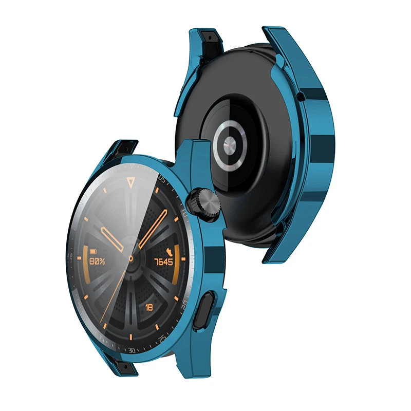 화웨이 시계 GT3 용 TPU 케이스 46mm 밴드 시계 GT3 42Mm 소프트 올라운드 소프트 스크린 프로텍터 커버 화웨이 GT 3 용 범퍼 케이스