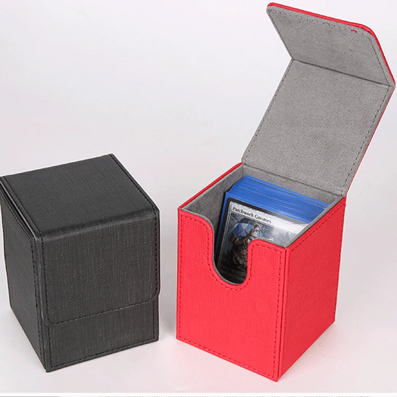 75*81*102 мм Емкость для торговых карт коробка для хранения карт коллекция для Pokemon CCG MTG TCG волшебный Чехол-рукав для настольной игры держатель чехол
