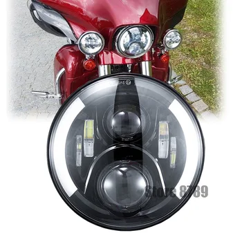 

7 Inch Forward Headlight For Heritage Softail Electra Glide Ultra Classic Touring Road King 7" LED Headlamp With Turn Signal DRL