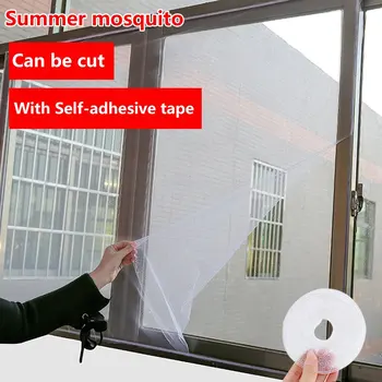 

Self-adhesive Indoor Insect Fly Screen Curtain Mesh Bug Mosquito Netting Door Window Anti Mosquito Net DIY For Kitchen Window