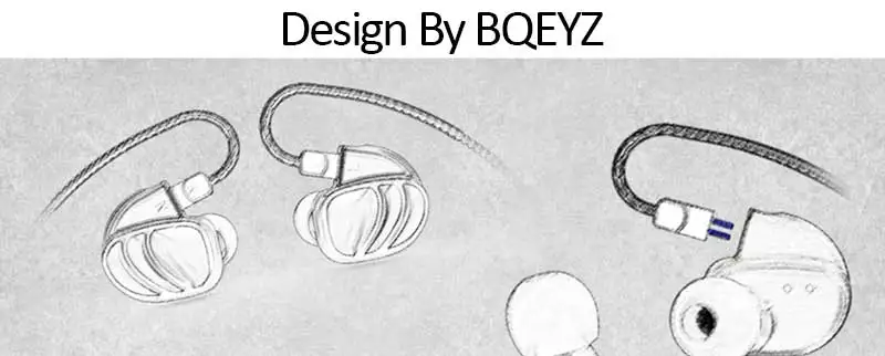 BQEYZ KC2 2BA+ 2DD Quad драйверы гибридные наушники в ухо HIFI бас DJ Monito бег спортивные наушники ушные наушники гарнитура вкладыши с микрофоном