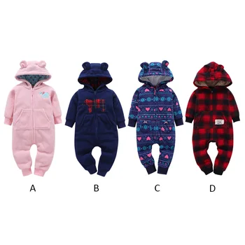

Casual Baby Jumpsuit Cartoon Printing Long Sleeve Autumn Winter Fashion Rompers Kids Toddler Bodysuit Hot Sale