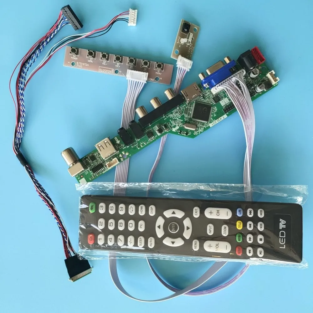 Kit for N101N6-L01/L02/L03 Display USB LCD Monitor Audio HDMI TV VGA AV 40pin Screen remote 1024x576 Panel Controller board LED