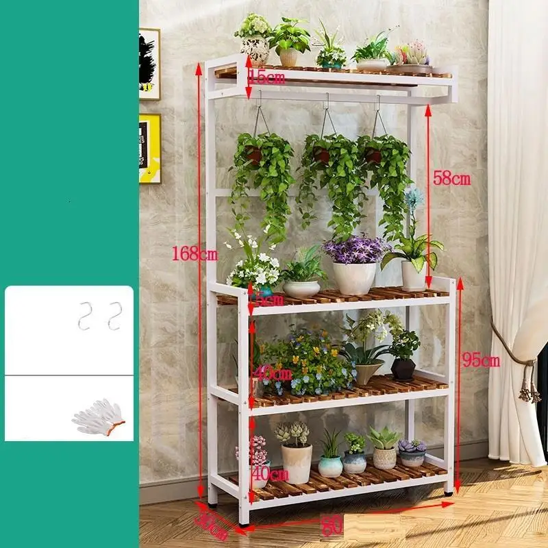 MODEL J Terraza Estanteria Жардин Etagere Планте Escalera Decorativa Madera Stojak Na Kwiaty балкон Цветочная полка стойка подставка для растений - Цвет: MODEL J