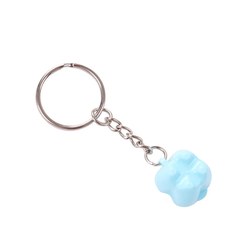 Key chain blue XZJJA 10-20 шт. форма зуба Детские коробки для хранения молочных зубов детская Силиконовая зубная щетка для малышей Органайзер мини пластиковый контейнер маленькая коробка - Цвет: Key chain blue