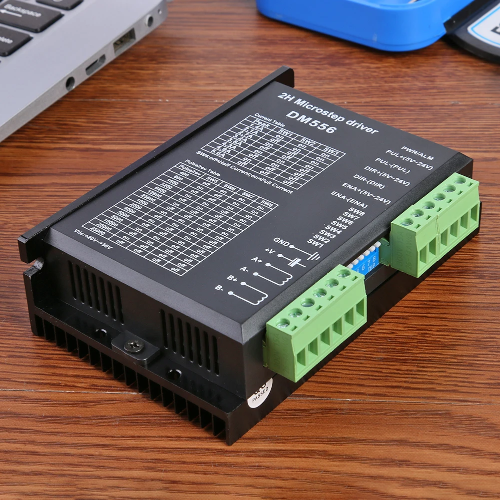 Цифровой Драйвер шагового двигателя DM556 2-фазный контроллер 5 6 а для Nema 23 57 мм 34 86