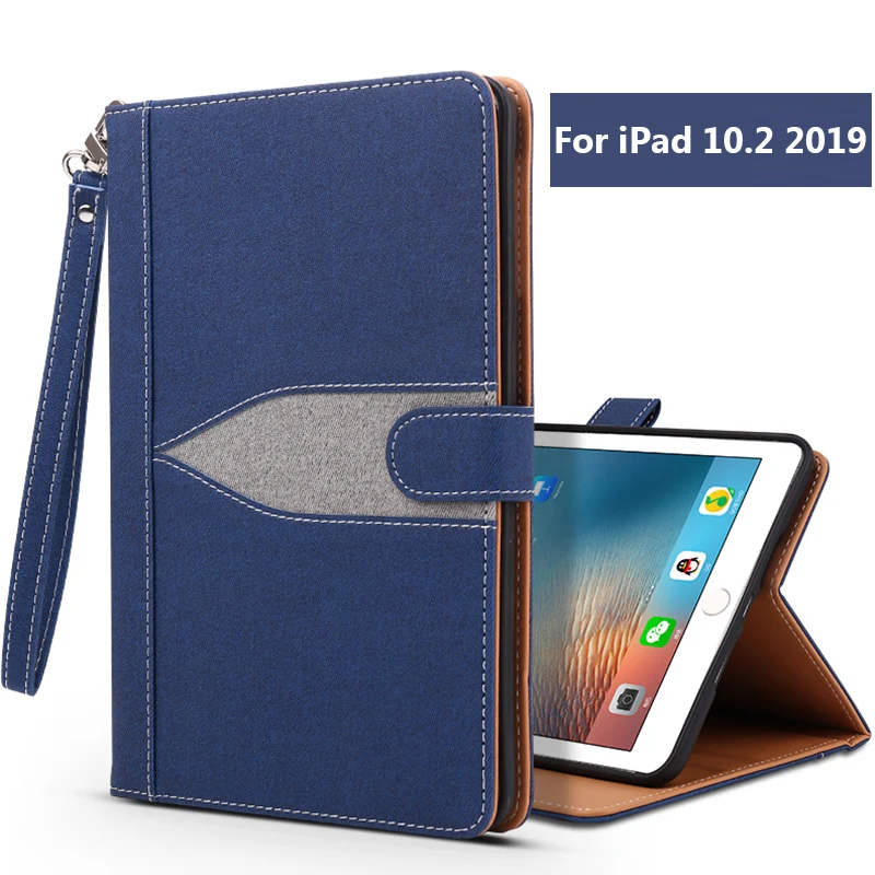 Джинсовый шнурок Couqe для iPad 10 2 2019 чехол A2233 A2198 мягкий из искусственной кожи