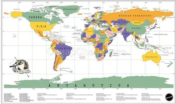 

New Deluxe Edition Scratch Map With Scratch Off Layer Visual Travel Journal World Map For Educatioin