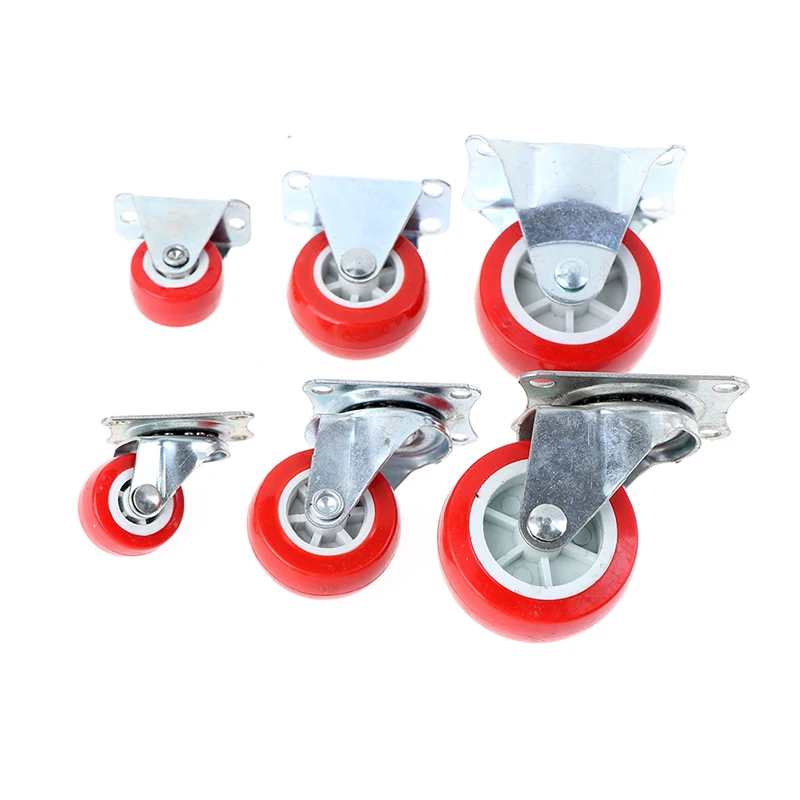 Mini 1 Inch Casters Small Casters 4Pcs 1 Inch Small Furniture Caster Wheels Low Profile ...