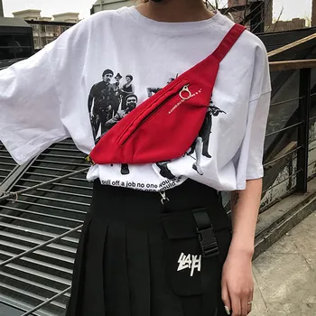 

2020 New girl pocket bag mini diagonal bag pink fanny pack for women pouch belt heuptas waist chest bag Female Oxford Bum Bag