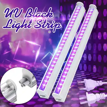 

LED Lighting Lamp Portable 30cm Black UV Lights Bar LED Strip Lights Party Club Halloween Home Decor AC85-265V US/EU Plug