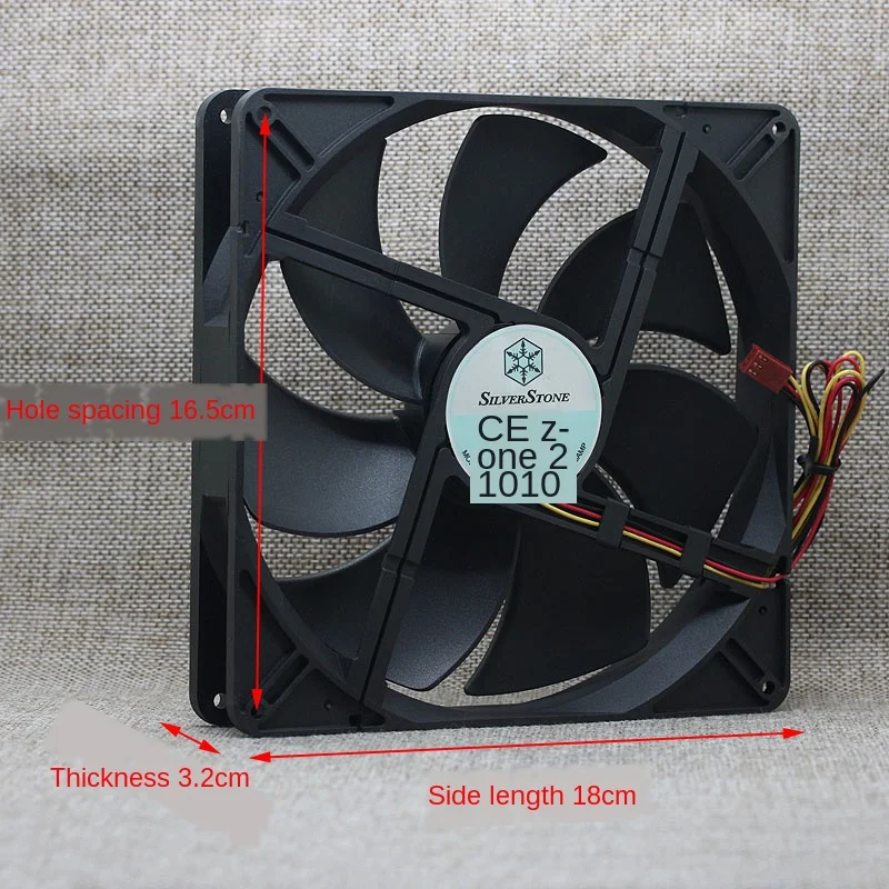 Ventilador de Refrigeração Milímetros Case Rl4z S1803212l-3m 12v 0.15a 18 Centímetros Refrigerador Fio 180 pc 18cm - Imagem 3