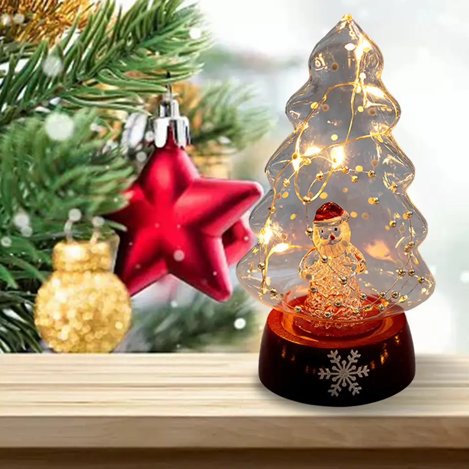 Luces De árbol De Navidad De Cristal Antiguas 43 Bombillas