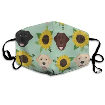 

CIGOCI Fashion Earloop Mouth Mask, Anti-Dust Pollenm Mouth-Muffle with Adjustable Elastic Band - Windproof Labrador Floral