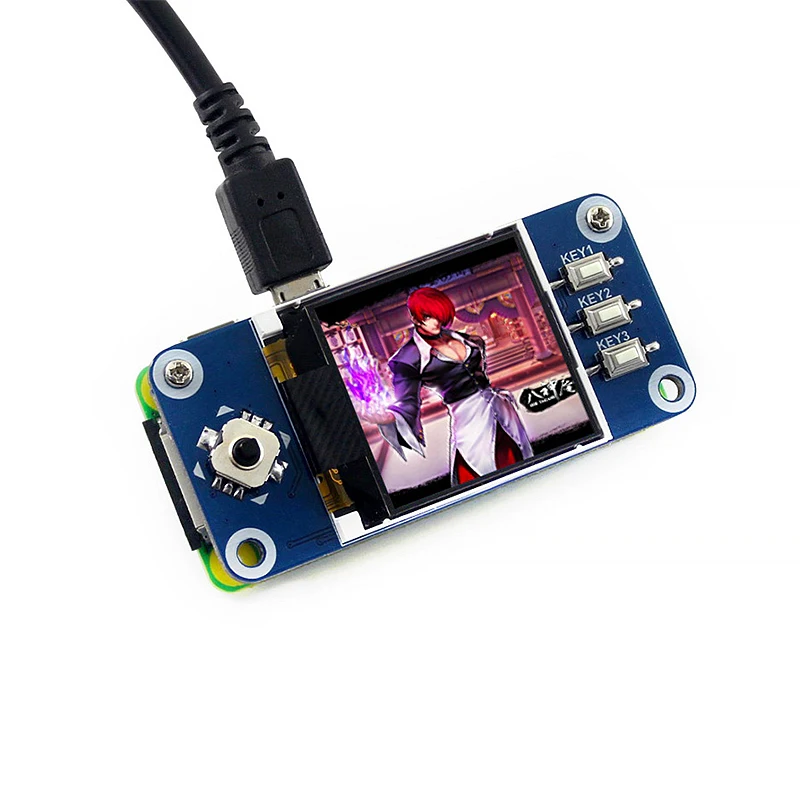 Display de Retroiluminação Led com Joystick Tela para Raspberry pi 4b 3b Mais Zero 144 no Chapéu Lcd 3.3v 128x128 Spi Raspberry pi - Imagem 2