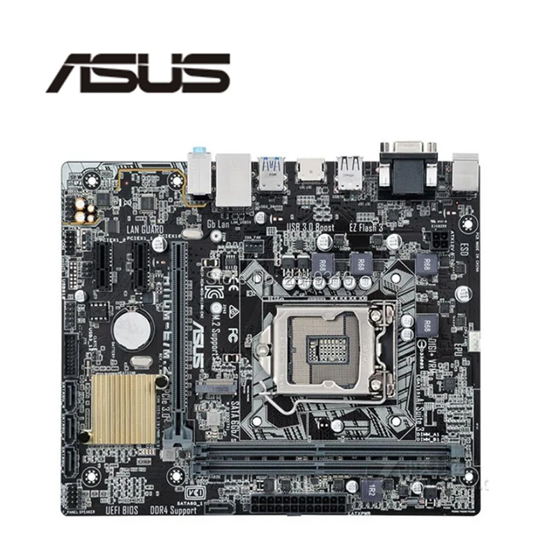 Используется для Asus H110M-E/M.2 DDR4 разъем LGA 1151 H110 Настольный USB2.0 USB3.0 материнская плата