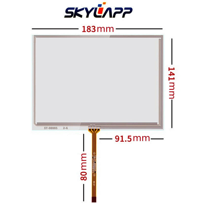 

8''Inch TouchScreen 4 Wire AT080TN52 V.1 Industrial Resistance Touch Panel Screen Glass Digitizer Repair 183mm*141mm Free Post