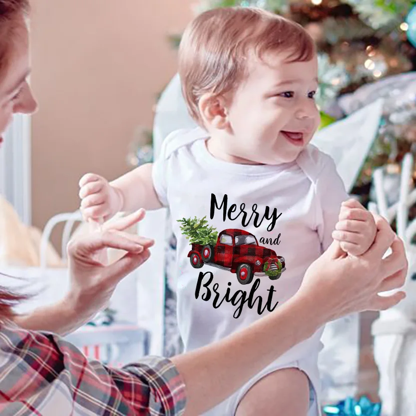 Tanio Kartonowa choinka bożonarodzeniowa noworodek body dla niemowląt