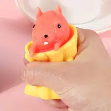

Squirrel Squeeze Toy Stress Relieve Finger Toy Stretchy Tricky Squeeze Squirrel Toys Squeeze Squirrel Cup for Relax