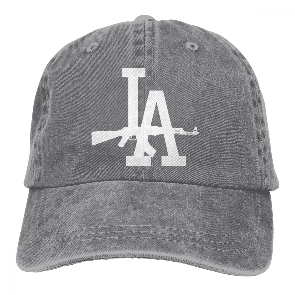 Los Angeles LA AK 47 Casquette черные унисекс Мужские Женские джинсовые бейсболка с ремешком