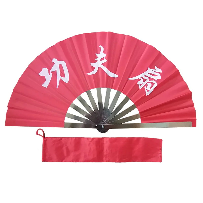 

Doubled Faced Stainless Steel Tai Chi Fan Iron Wushu Kung Fu Wudang Shaolin Martial Arts Equipment Hidden Weapon Self Defense