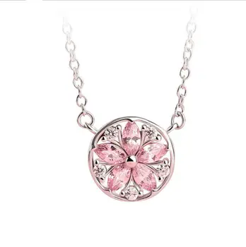 

Best Quality 100% 925 sterling silver Original Crystals From Swarovskis Pendant Necklaces Women Handmade Maxi Collares