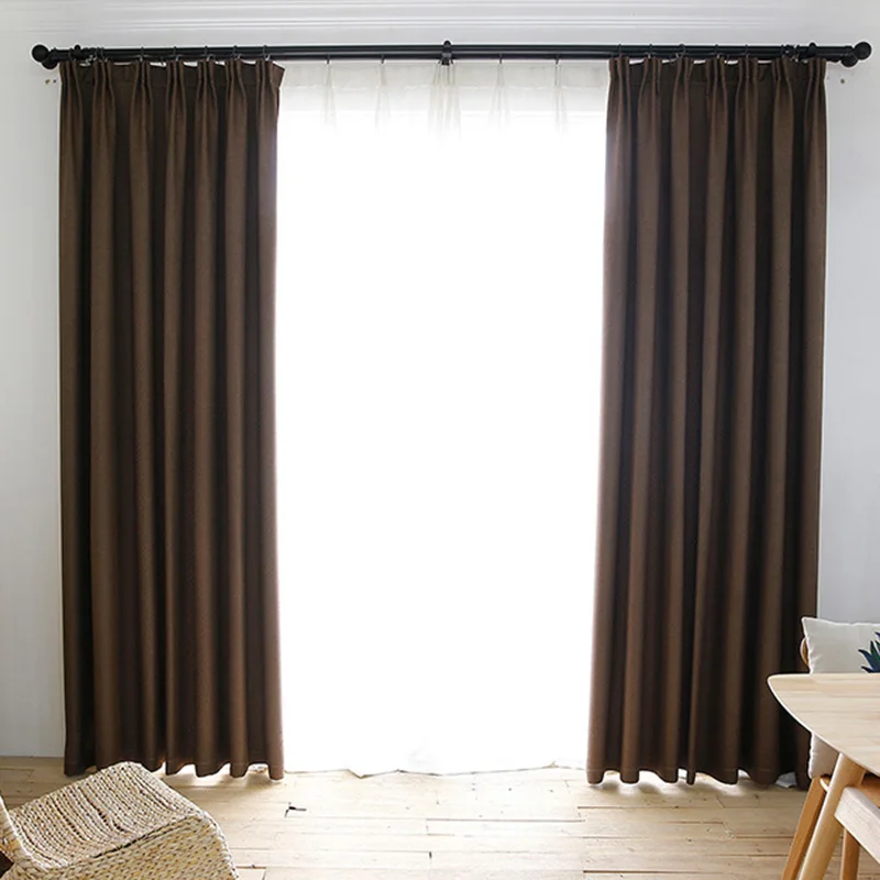  LISM Solid Blackout Curtains For The Living Room Bedroom The Kitchen Modern Window Curtains Finishe - 33026288052