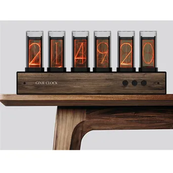 

Gixie Glow Tube Clock Steampunk Heavy Metal Retro Full Color LED Color Change Creative Home Clock, Very Beautiful