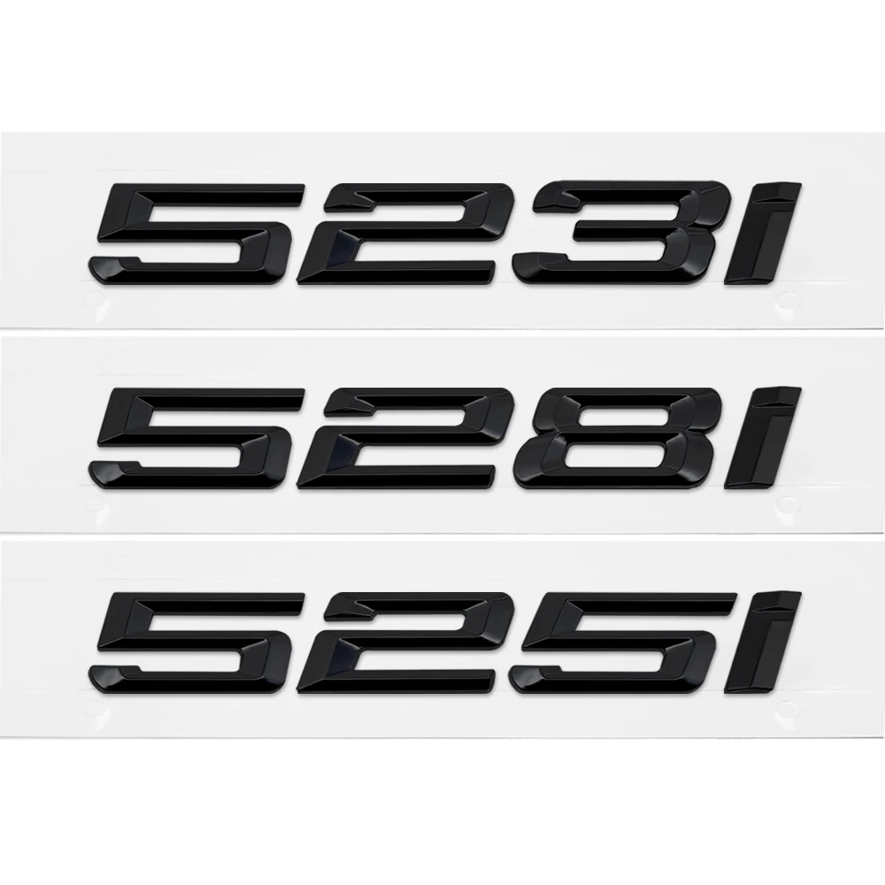 Rear Trunk Matte Black Letters Emblem Decal For BMW E60 F10 F11 5-Series 530i