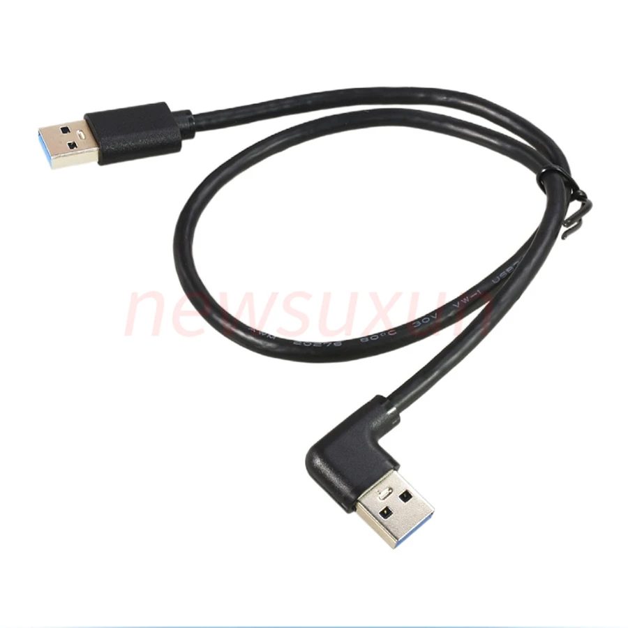 Double Right Angle USB 3.0 Cable - Same Side Double Bend Male to Male Description Image.This Product Can Be Found With The Tag Names Computer Cables Connecting, Computer Peripherals, PC Hardware Cables Adapters, Same side