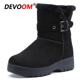 

Outdoor Women Snow Boots Winter Warm Hiking Boots Thick Bottom Waterproof Trekking Shoes Ankle Boots Women Fur Climbing Shoes 40