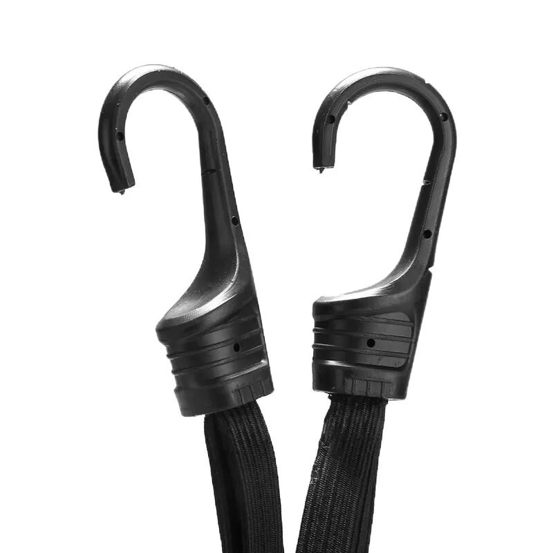 MAYITR Universal 60cm Motorcycle Luggage Mesh Strap Fixed Elastic Buckle Rope Motorcycle Helmet Net Bandage Black